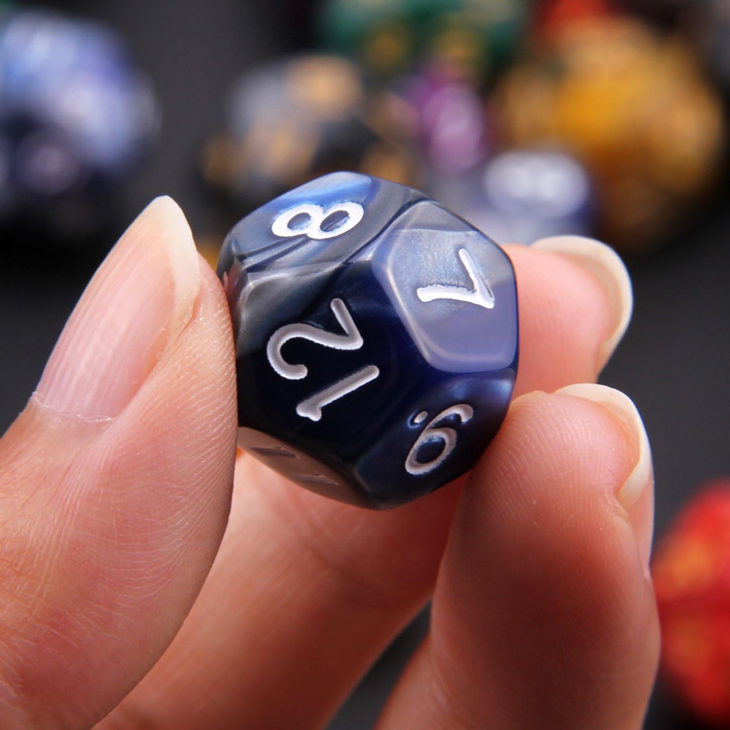 49-Piece Polyhedral Dice Bundle – 7 Full Sets + 7 Storage Bags