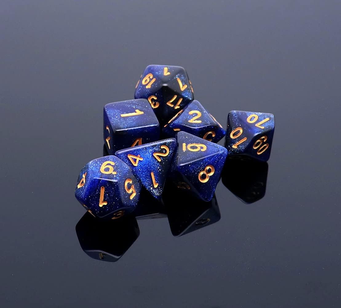 Black Nebula Dice Set 7pcs