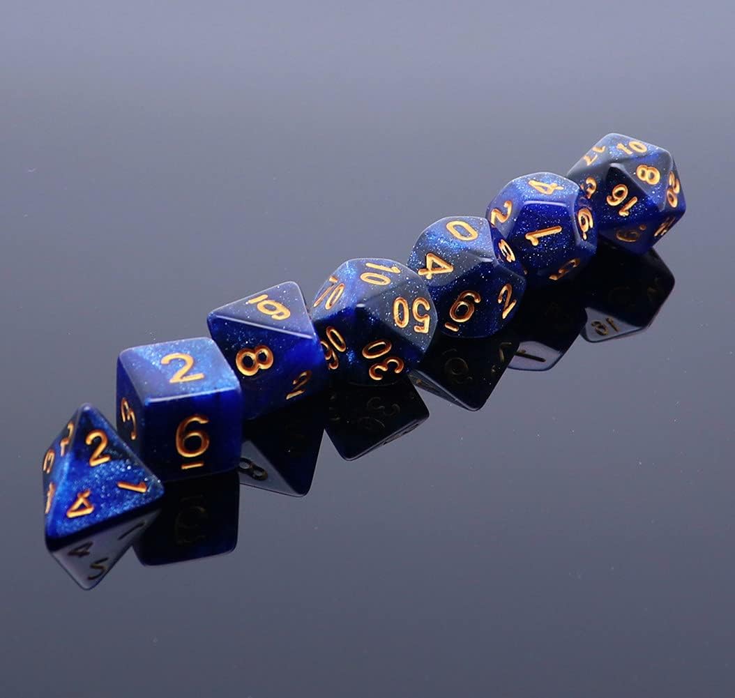 Black Nebula Dice Set 7pcs