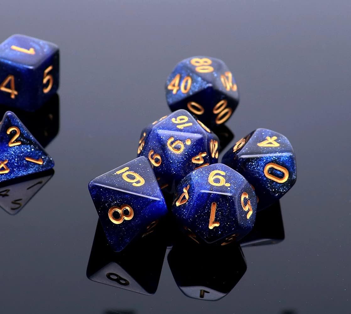 Black Nebula Dice Set 7pcs