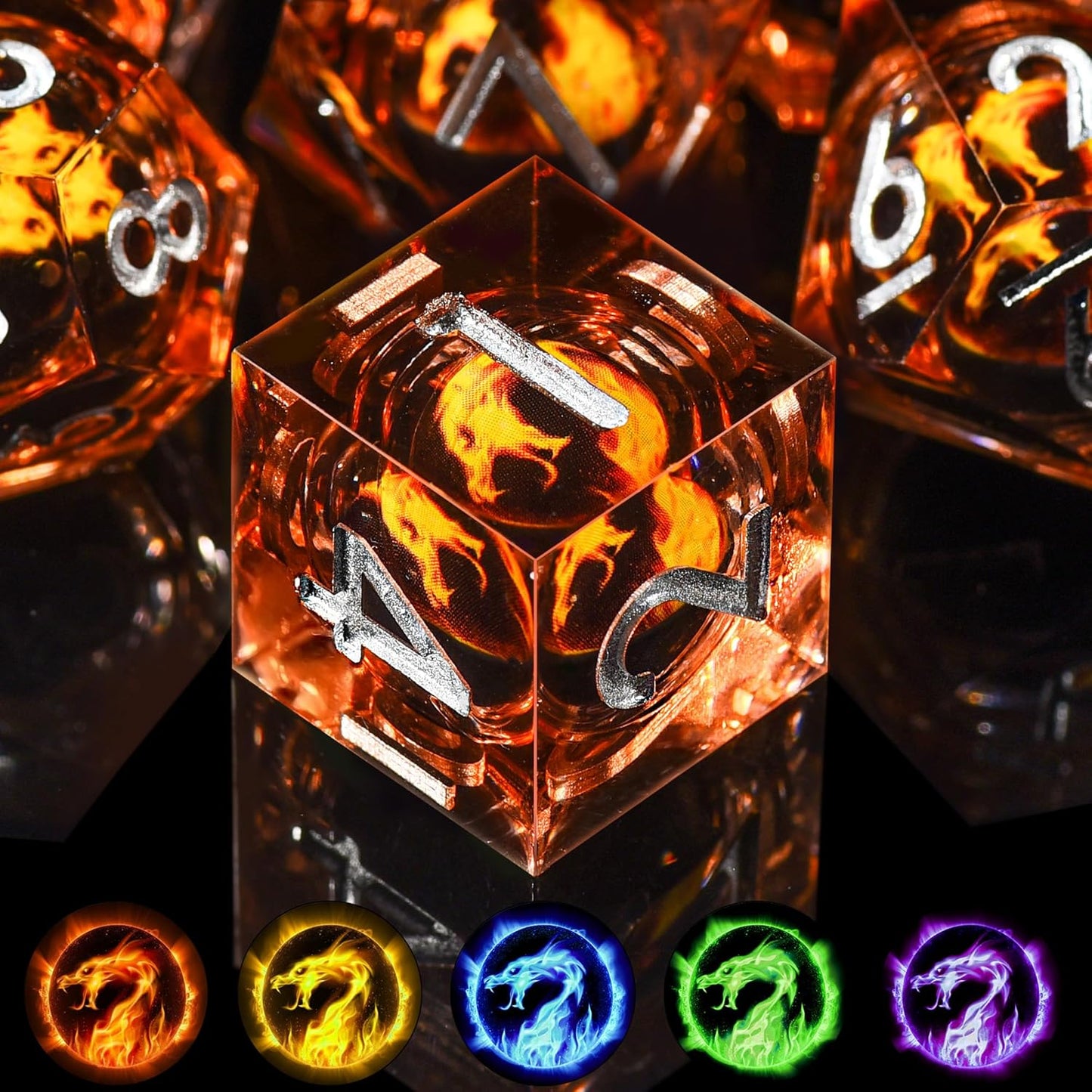 Resin Dice Set - Multiple Variants Available