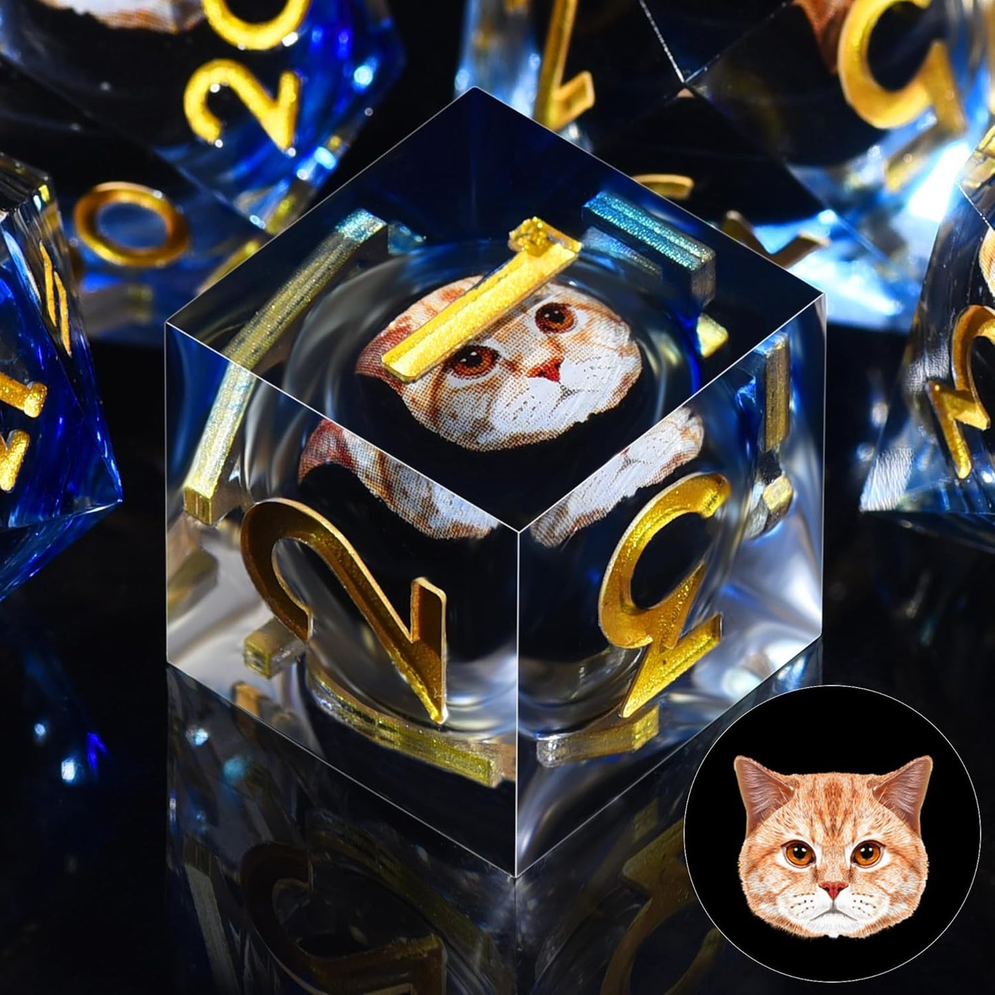 Resin Dice Set - Multiple Variants Available