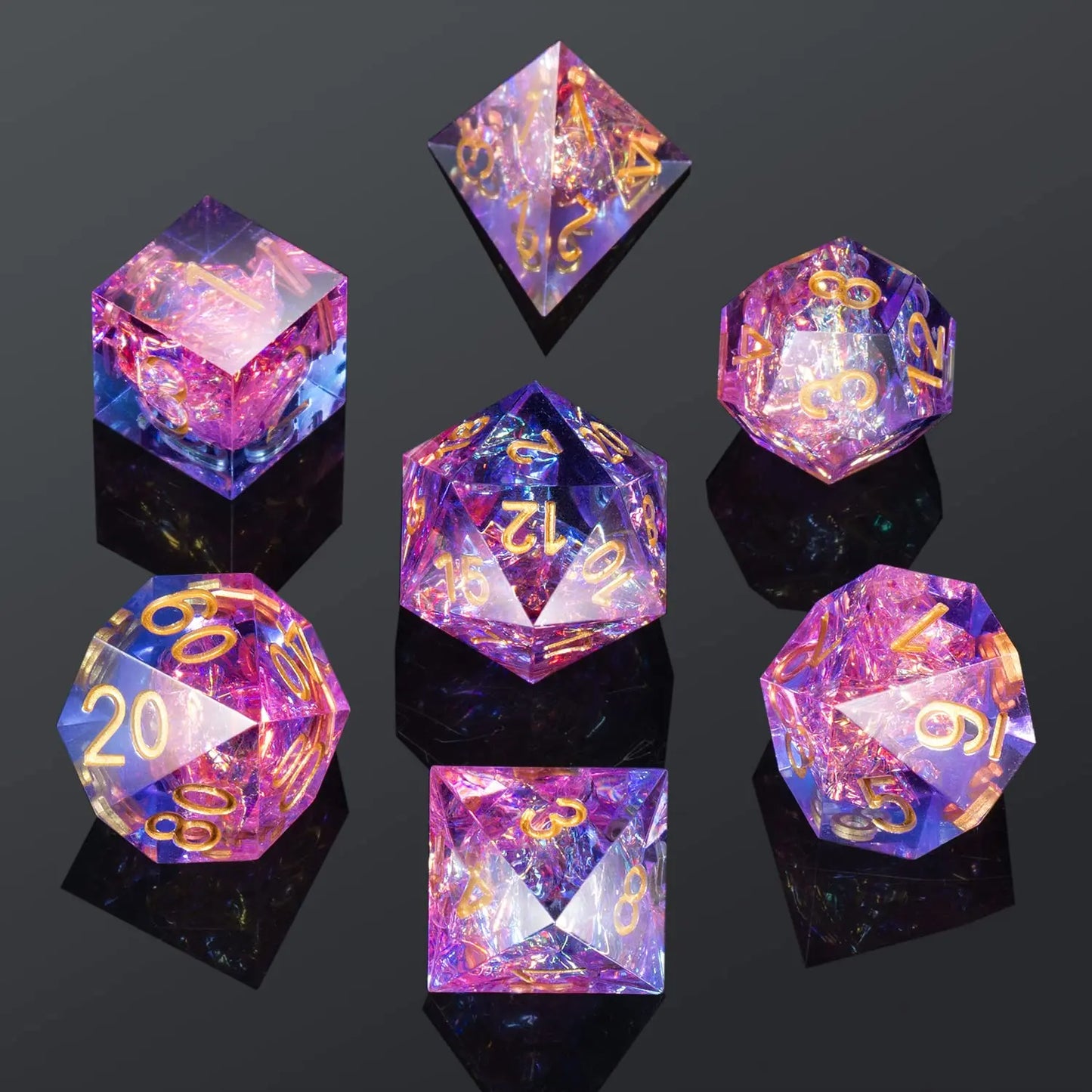 Resin Sharp Edged Dice Sets