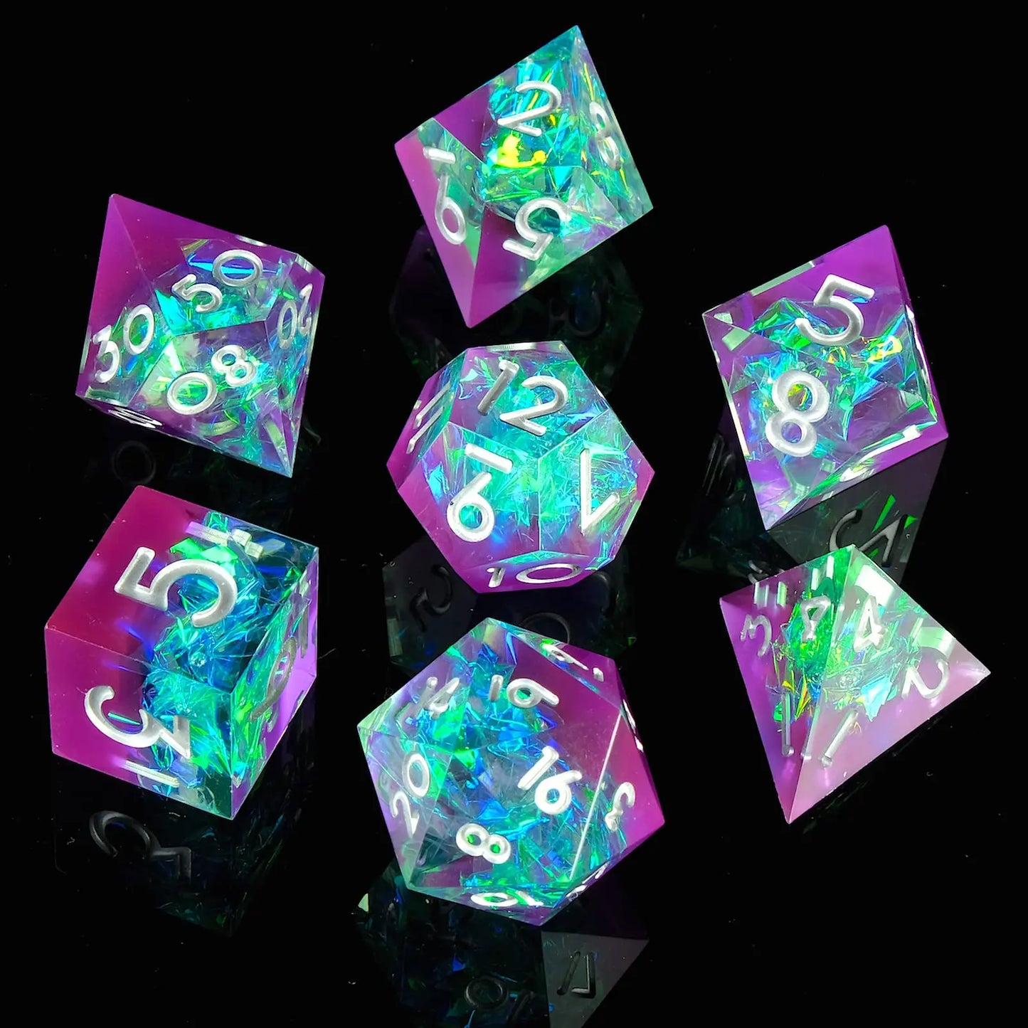 Resin Sharp Edged Dice Sets