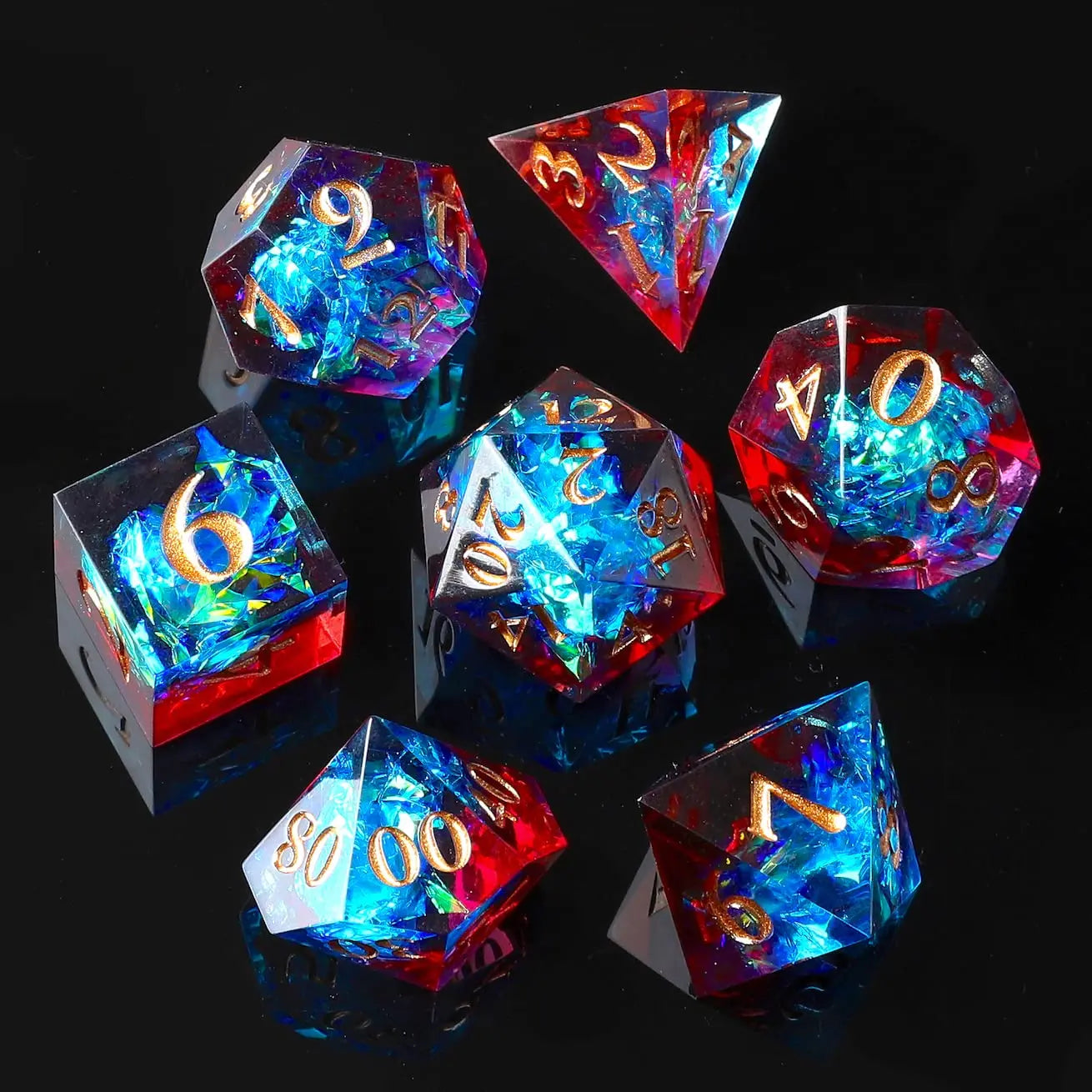 Resin Sharp Edged Dice Sets