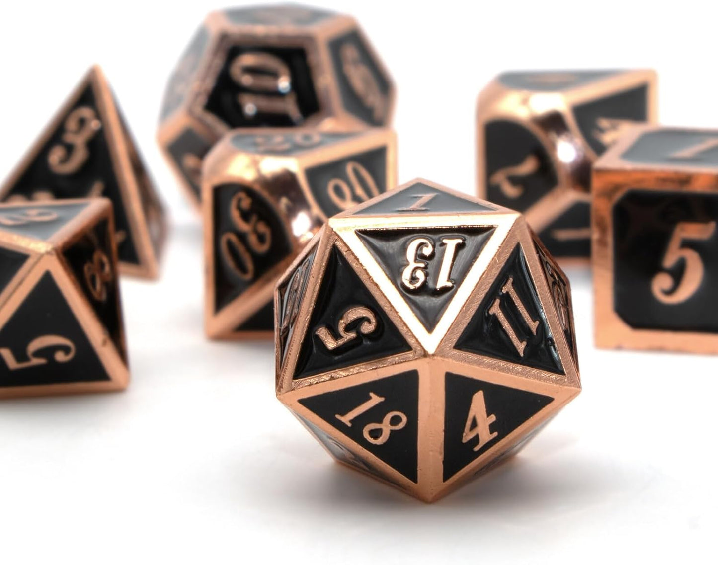 Antique Metal Dice Set