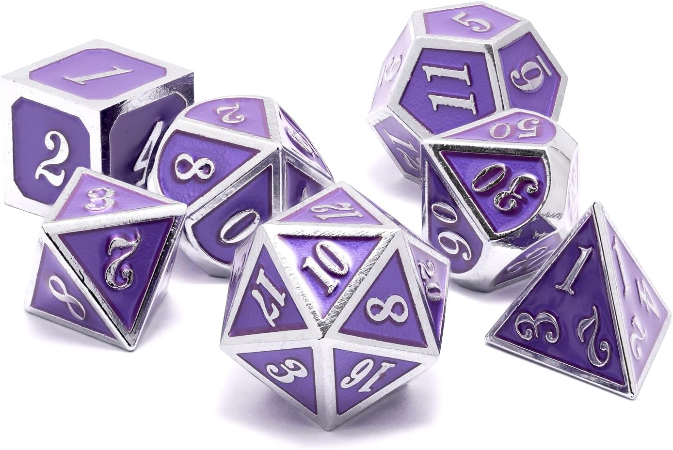 Antique Metal Dice Set