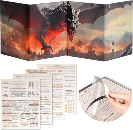 Customizable DM Screen with 4 Panels