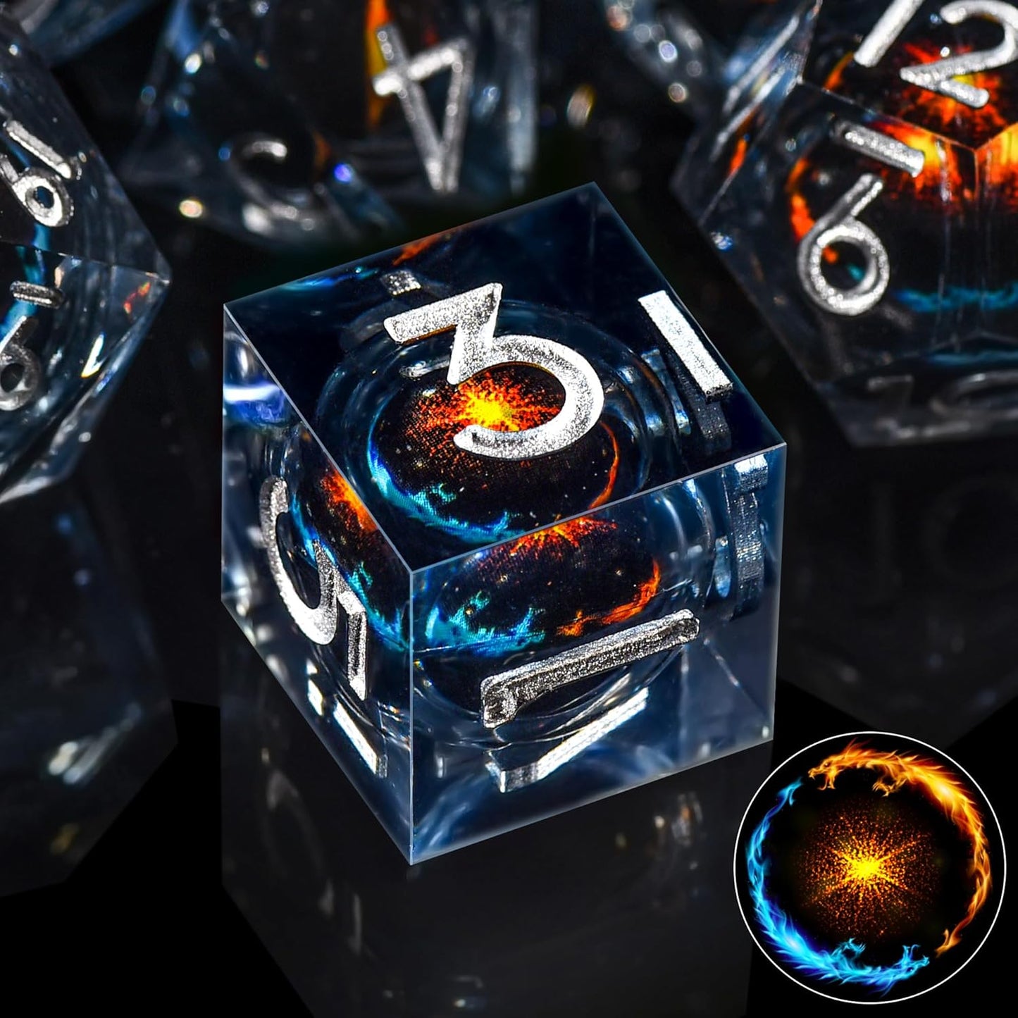 Resin Dice Set - Multiple Variants Available