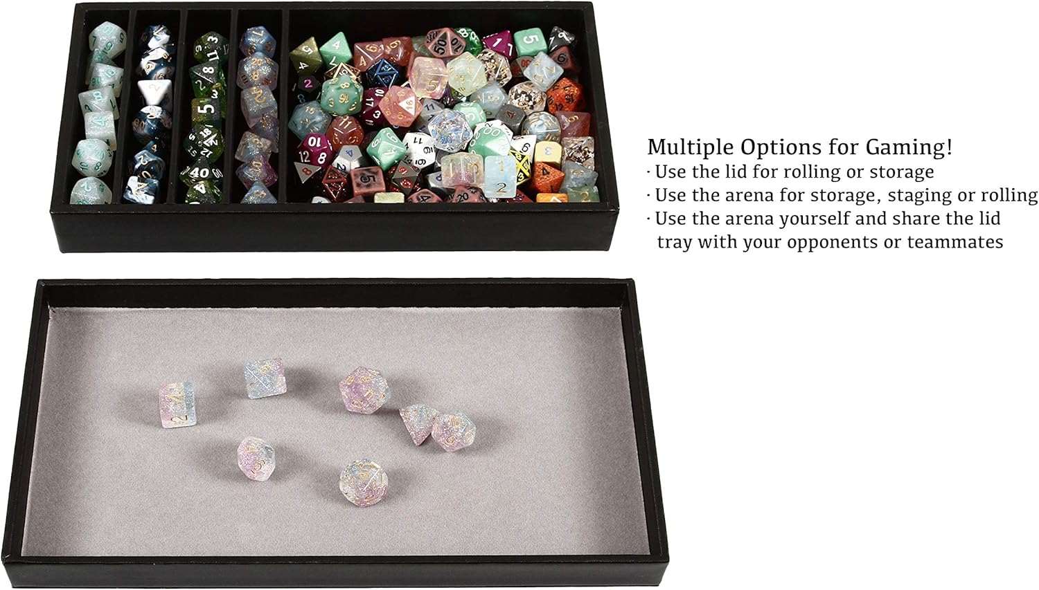 Grey Dice Battle Pit w/ 2 Trays
