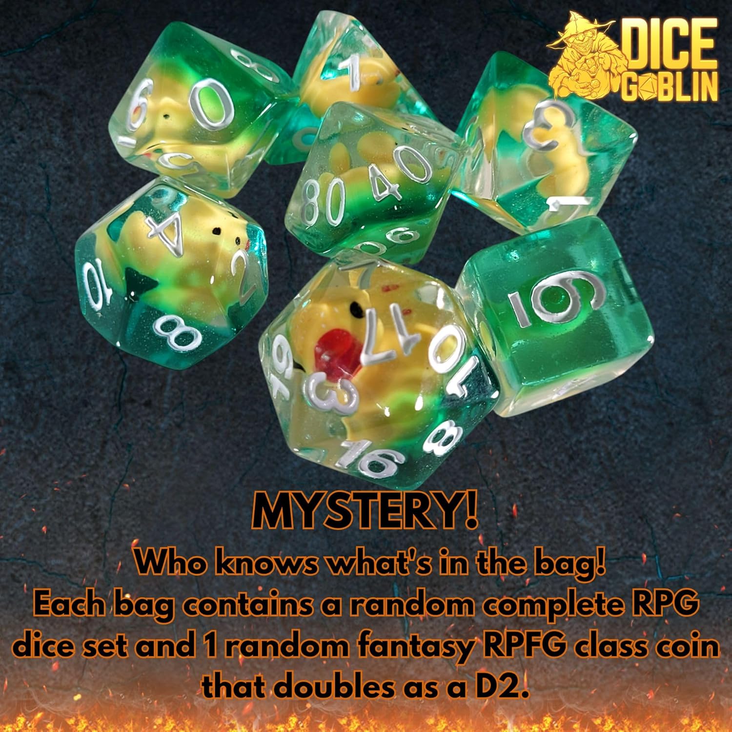 Dice Goblin Mystery Dice Set - RPG Dice Set - DND Dice Set