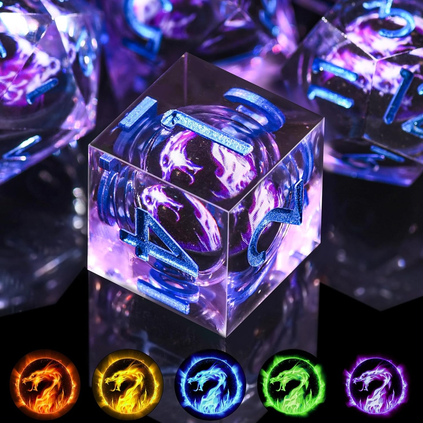 Resin Dice Set - Multiple Variants Available