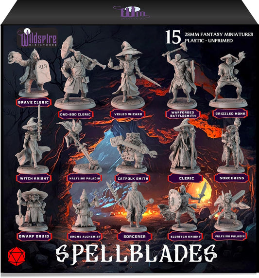 Spellblades - Unpainted 28Mm-32Mm Scale Dungeons & Dragons Minis