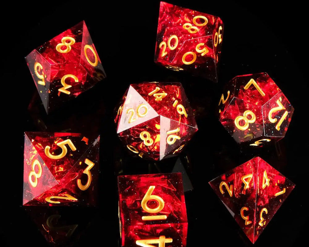 Resin Sharp Edged Dice Sets