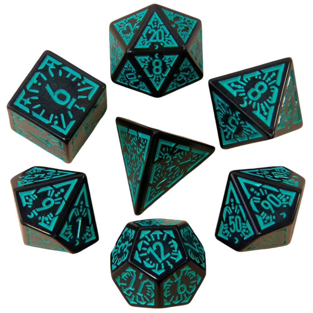 Carved Dice Set 7pcs