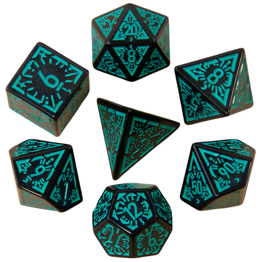 Carved Dice Set 7pcs