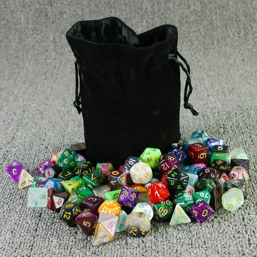 Velvet Drawstring Dice Bag 