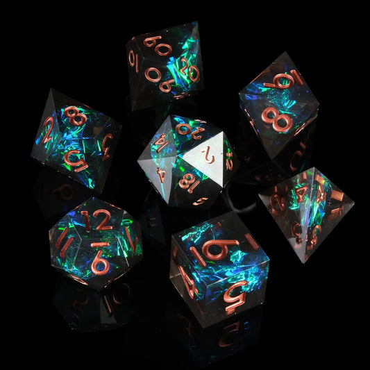 Resin Sharp Edged Dice Sets