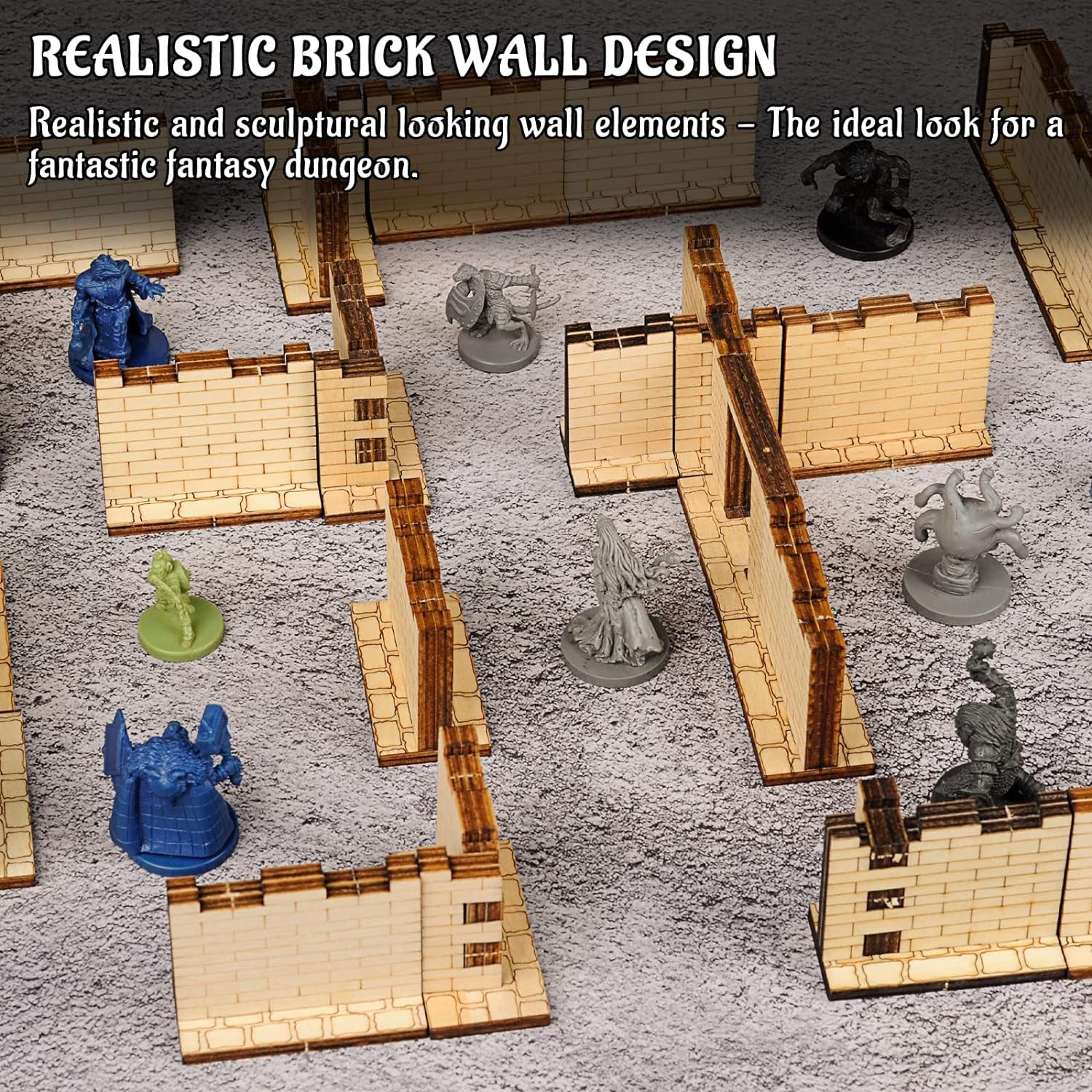 Dungeon Brick Walls (Set of 16)