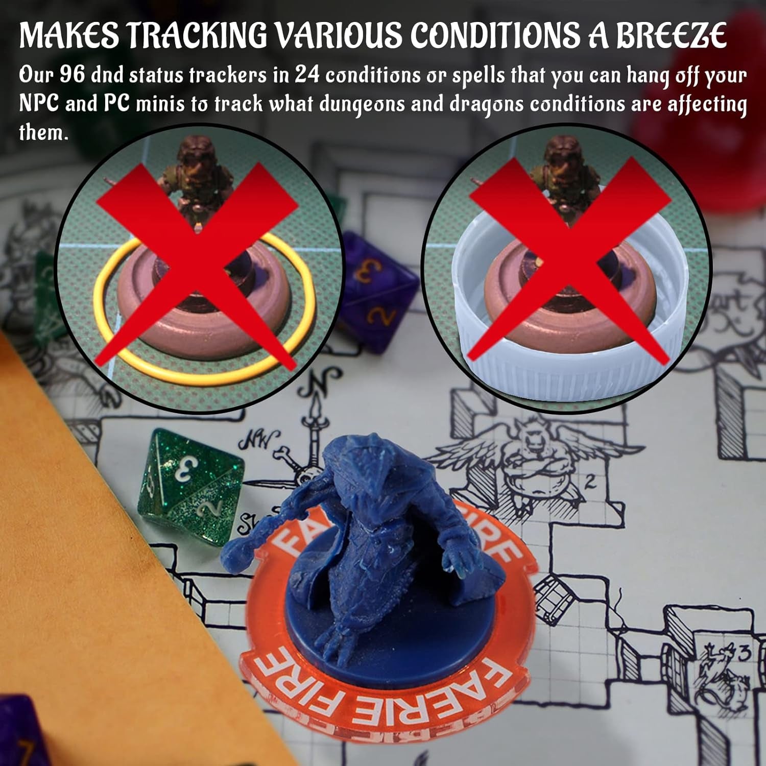 Condition & Status Rings - 96 Pcs